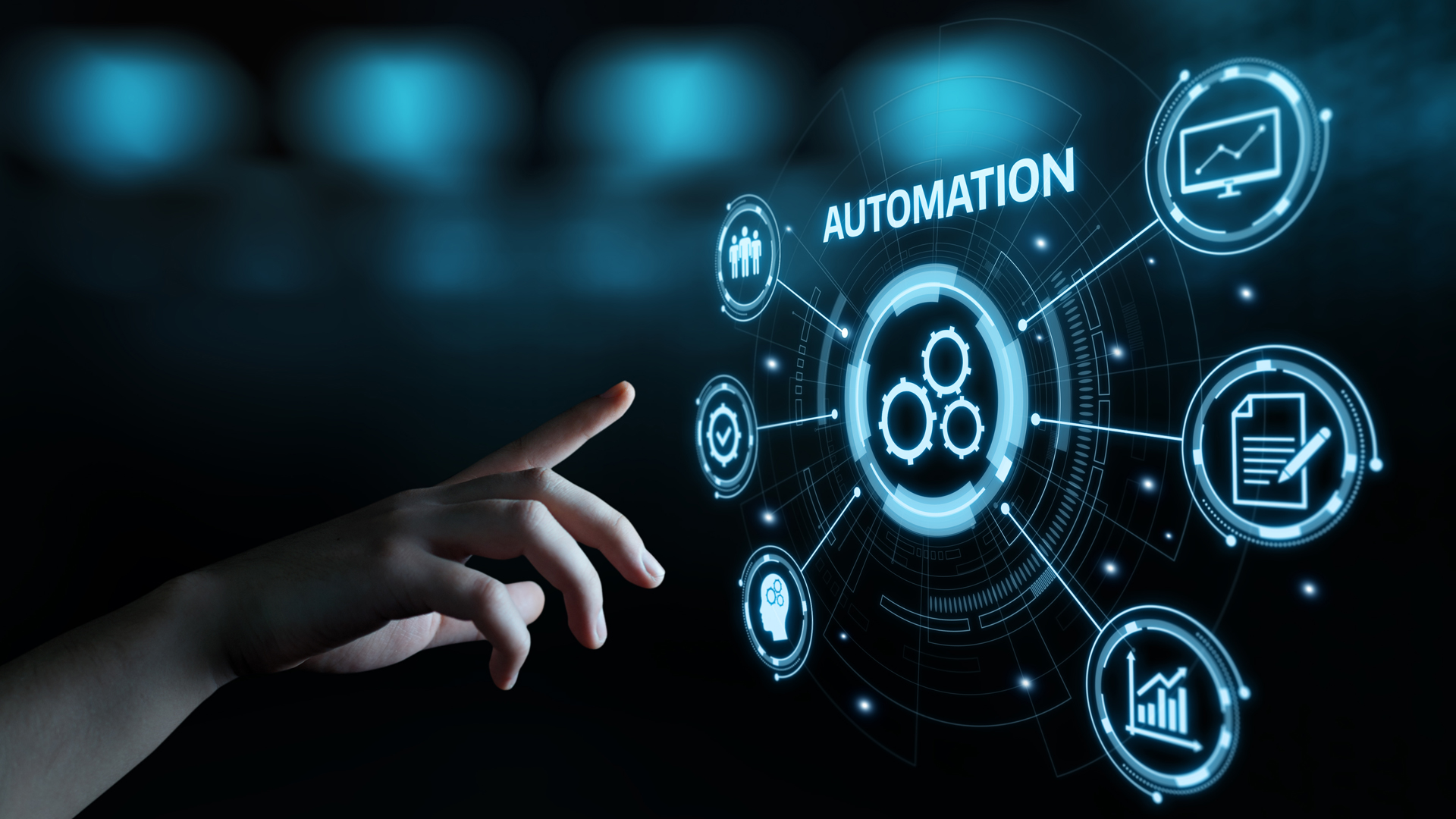 Automation interface with connected workflow controls